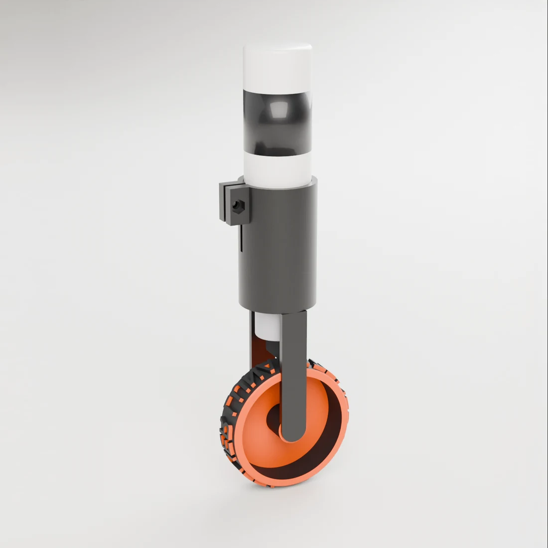 Kit Rouleau : support noir, roue orange gravée et marqueur blanc