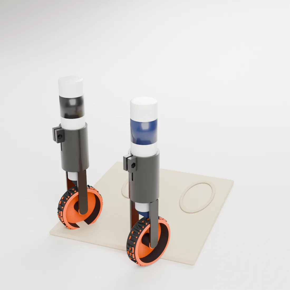 Pack Marque complète : deux supports, un pour le carton et un pour le textile, posés sur un tote bag